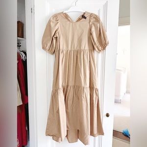 Zara XS nude dress